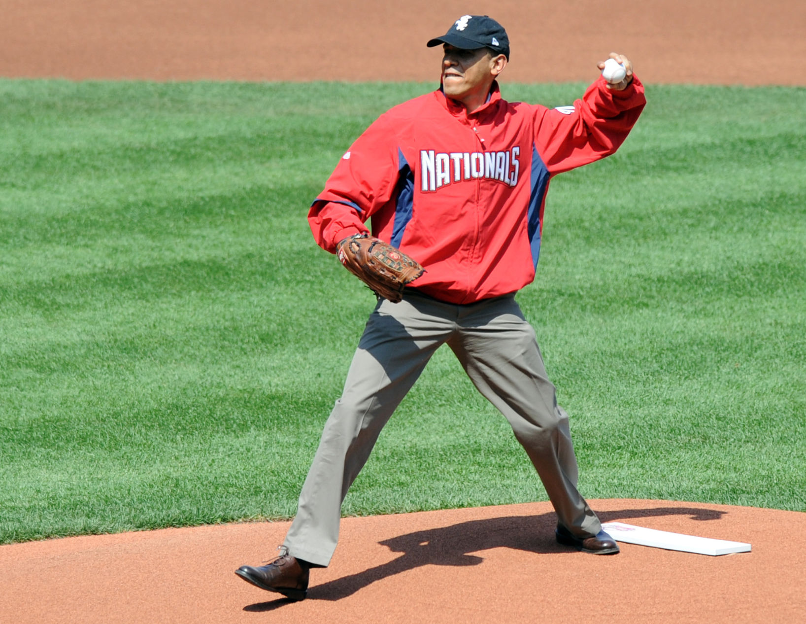 56. Presidential first pitch